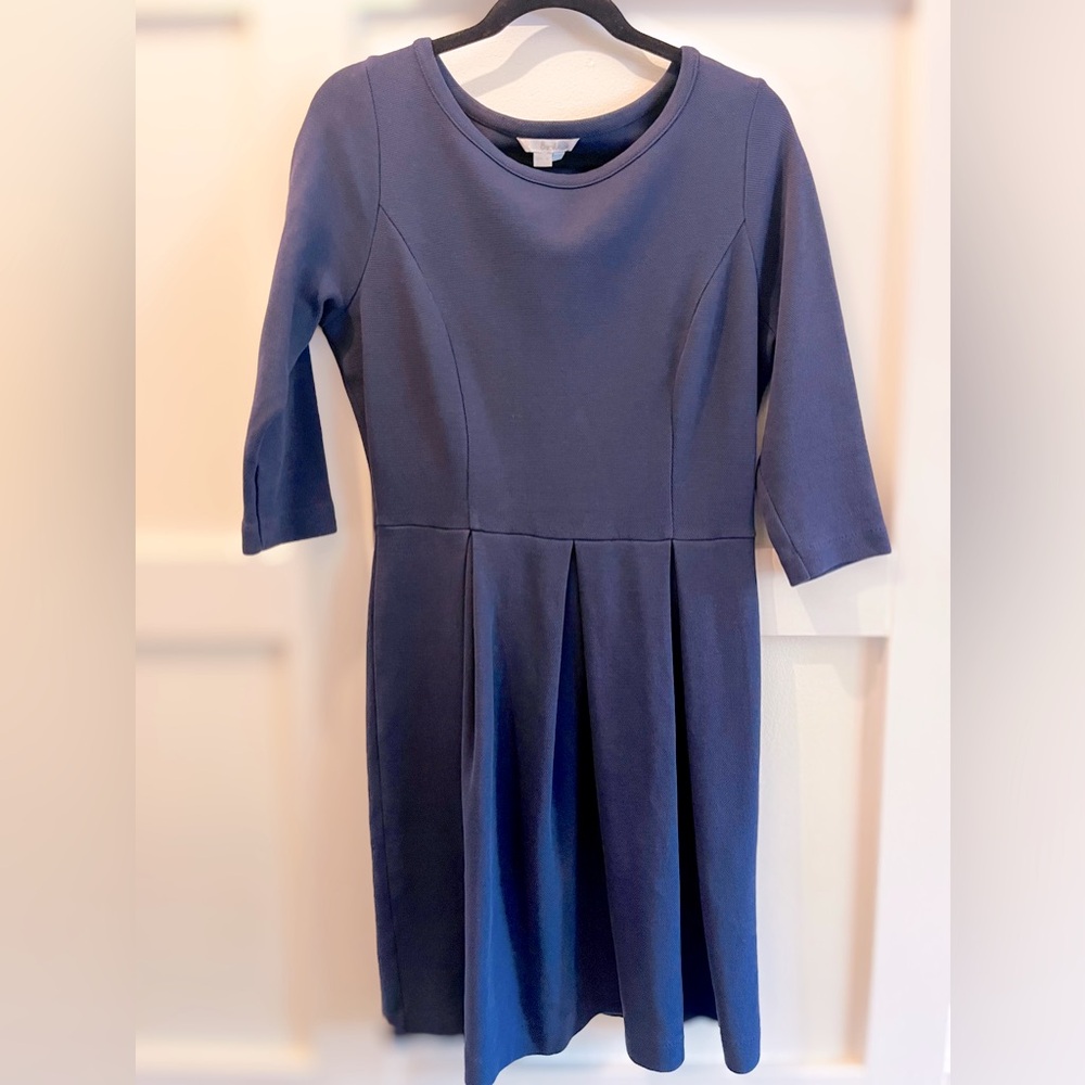 Boden, Navy Blue pleated dress